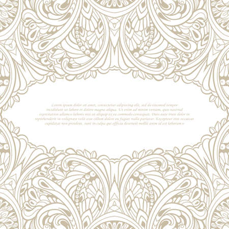 Vintage frame. Decorative vector design elements.のイラスト素材