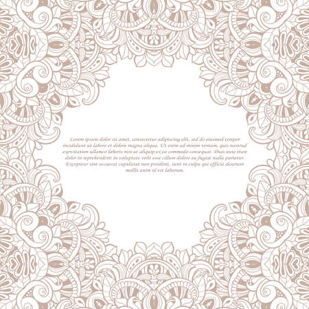 Vintage frame. Decorative vector design elements.のイラスト素材