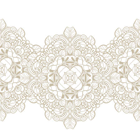 Seamless pattern with  floral  elementsのイラスト素材