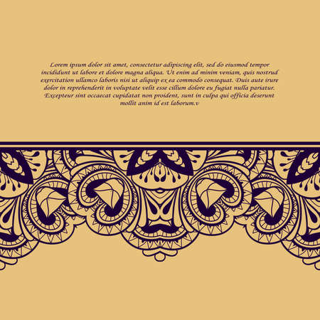 Vintage frame. Decorative vector design elements. のイラスト素材