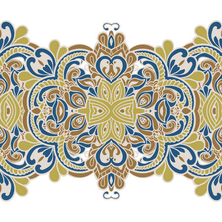 Seamless pattern with  vintagel  elements