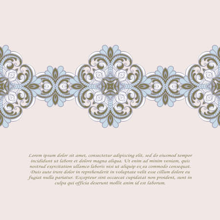 Vintage frame. Decorative vector design elements.のイラスト素材