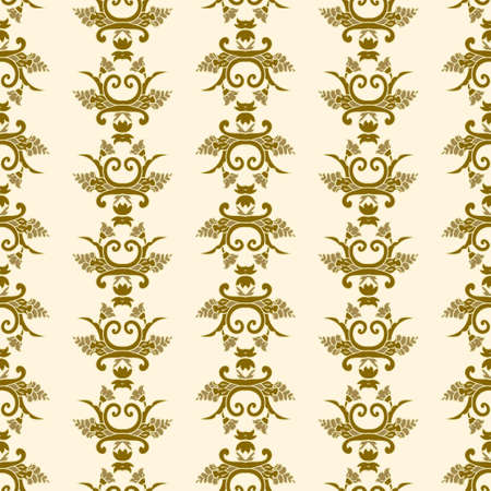 Vector damask seamless patternのイラスト素材