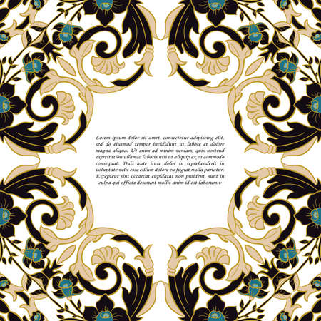 Vintage frame. Decorative vector design elements.のイラスト素材