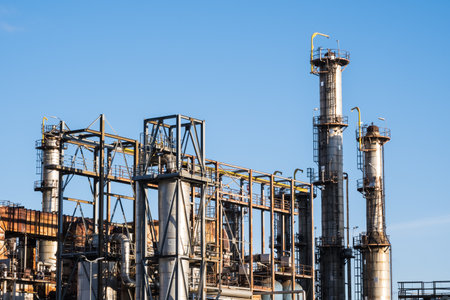 Ðžil and gas refinery plant, industrial zone