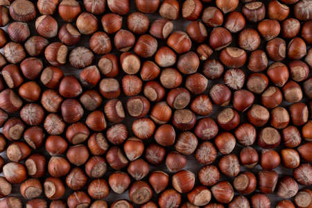 Top view nuts texure horizontalの写真素材