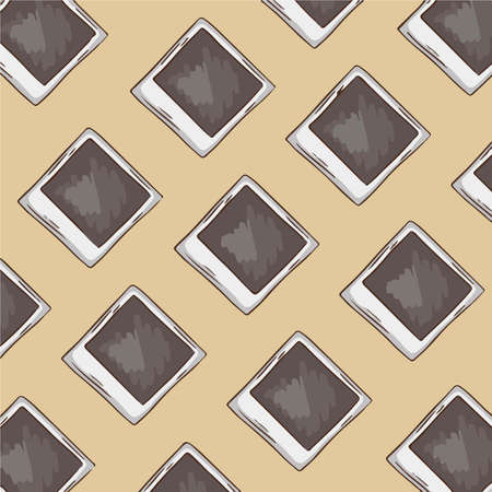 Photo Print Pattern Background. Social Media Post. Vector Illustration.のイラスト素材