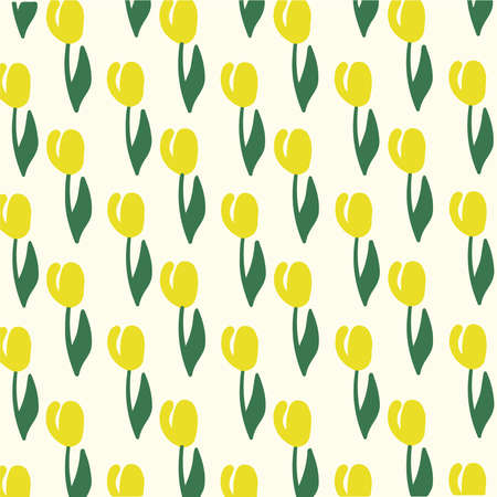 Flowers Pattern Background. Social Media Post. Floral Botanical Vector Illustration.のイラスト素材