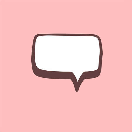 Speech Bubble Symbol. Social Media Post. Vector Illustration.のイラスト素材