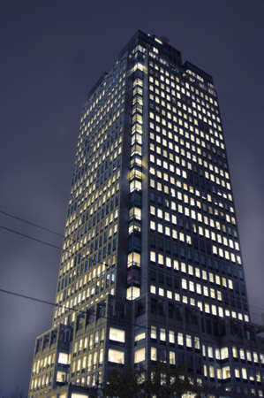 Office Building by nightのeditorial素材