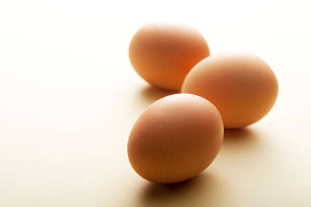 Eggs on a Yellow Backgroundの写真素材