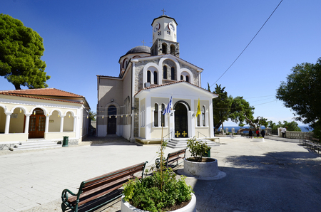 Greece, Kavala, church Kimissis Theotokouの写真素材