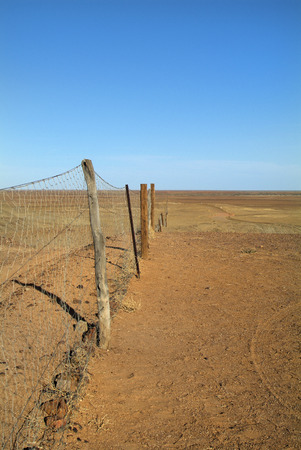 Australia, part of the 5300 km long dog fenceの写真素材