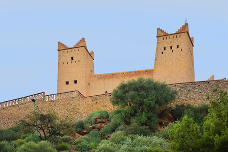 Morocco, fortress  in Beni Mellal named Kasbah Ras el-Ain aka Kasbah Ain Asserdounのeditorial素材