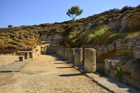 Greece, sanctuary of the Kabeiroiの写真素材
