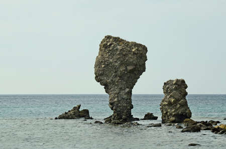 Greece, rock formation in Agios Joannisの写真素材