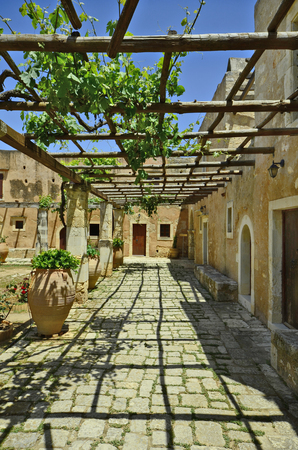 Greece, Arkadi monastery, a sanctuary Natonal in Crete,の写真素材