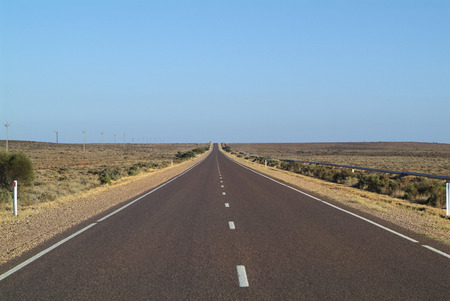 Stuart Highway through South Australiaの写真素材