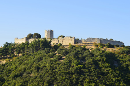 Greece, medieval castle of Platamonのeditorial素材