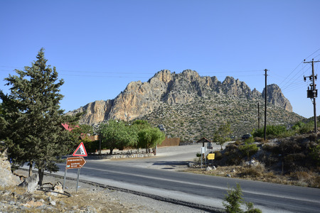 Cyprus, Five Finger mountain aka Pentadaktylosのeditorial素材