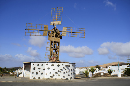 windmill in Teguise, Lanzarote, Canary Island,の写真素材
