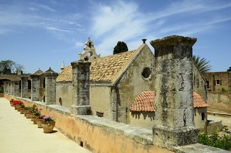 Greece, Arkadi monastery, a sanctuary Natonal in Crete,の写真素材