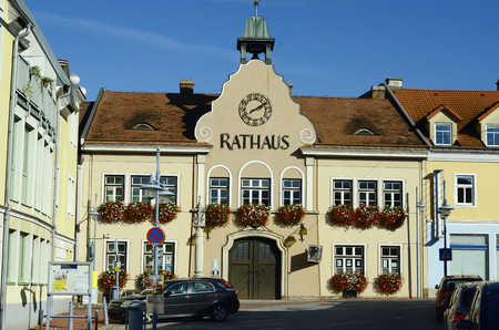 Austria, town hall of village Piestingの写真素材