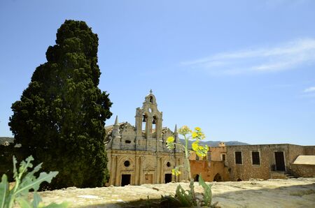Greece, Arkadi monastery, a national sanctuary in Crete,の写真素材