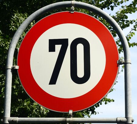 Austria, traffic signs for speed limit