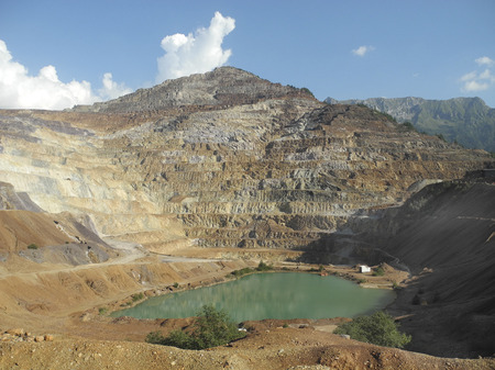 Austria, Erzberg - surface mining of iron ore in Styria