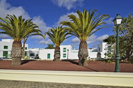 Yaiza village in Lanzarote, Canary Island, Spainの写真素材