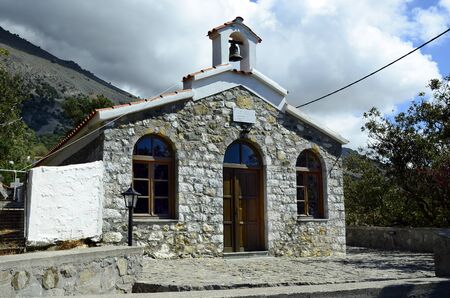 Greece, Samothrace island, chapel Prophet Eliasの写真素材