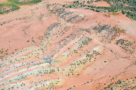 Australia, NT, arerial view from outback around Alice Springsの写真素材