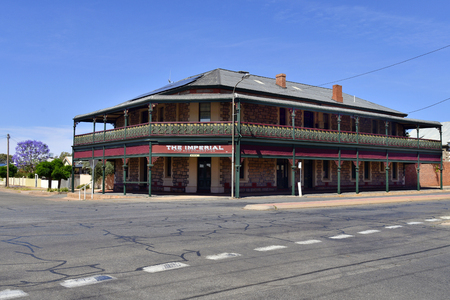 Broken Hill, NSW, Australia - November 10, 2017: Heritage building The Imperial Hotel in the frontier mining city in Australians outbackのeditorial素材