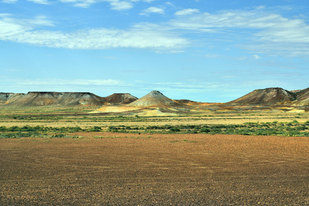 Australia, Coober Pedy, landscape in Kanku aka Breakaways conversation parkの写真素材