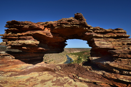 Australia, Kalbarri National Park, nature's windowの写真素材
