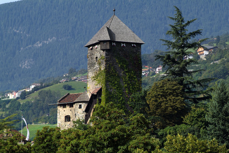Italy, castle Branzoll in Chiusa villageのeditorial素材
