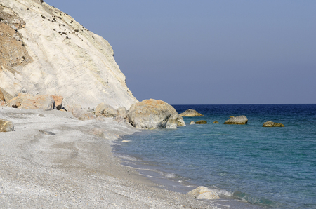 Greece, Lalaria beach on Skiatos Islandの写真素材