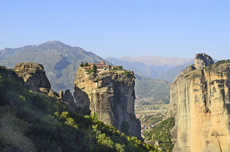 Greece, Meteora, monastery Holy Trinity, film location for James Bond movieの写真素材