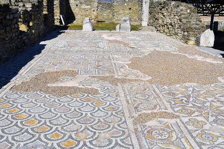 North Macedonia former FYROM, excavations in ancient Roman Stobi villageの写真素材