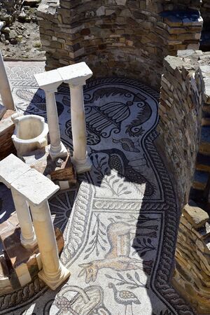 North Macedonia former FYROM, excavations in ancient Roman Stobi villageの写真素材