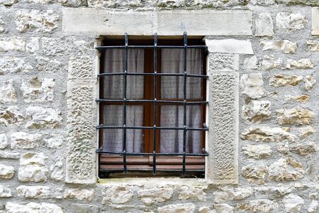 Greece, Ioannina, with iron barred window