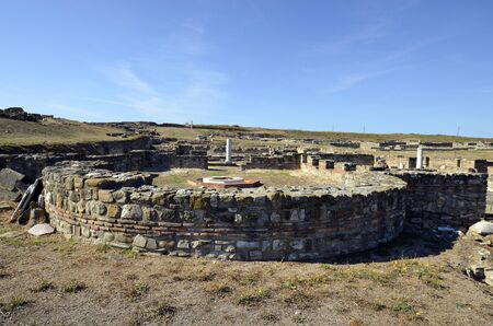 North Macedonia former FYROM, excavations in ancient Roman Stobi villageの写真素材