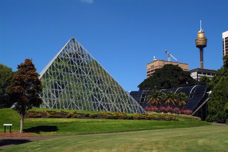 Sydney, Australia - February 20, 2008: Building of Tropical Centre in public Royal Botanic Garden...