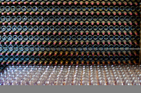 Spain, Canary Islands, bottles in wine store