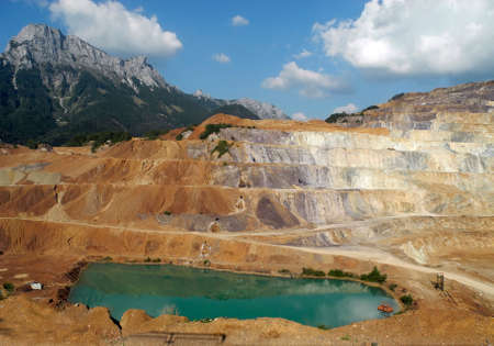 Austria, Erzberg - surface mining of iron ore in Styriaの写真素材