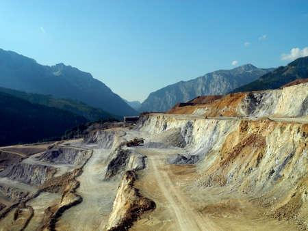 Austria, Erzberg - surface mining of iron ore in Styriaの写真素材