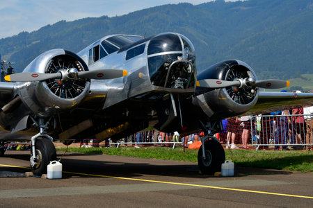 Zeltweg, Austria - September 03, 2022: Public airshow in Styria named Airpower 22, North American...