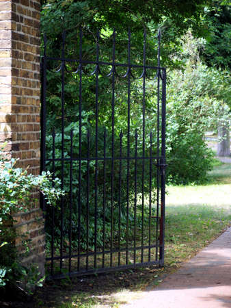 Gate to the park of the monastery Lehnin, Brandenburg, Germany