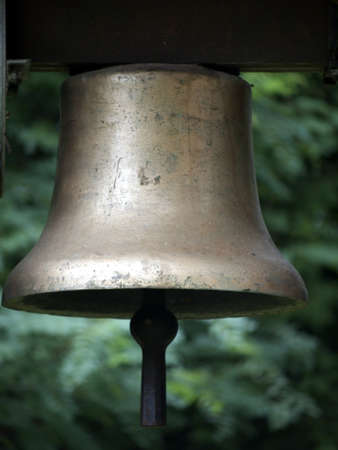 Bell in the cemetery in Wendisch Rietz, Germanyの写真素材